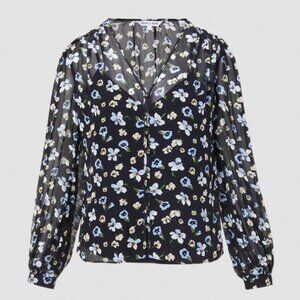 NWT [Veronica Beard] Alec Floral Top Size 10